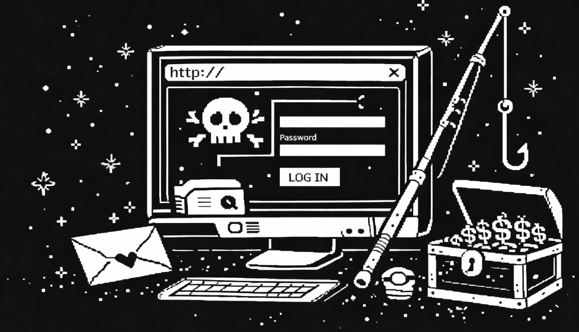 Phishing attack diagram